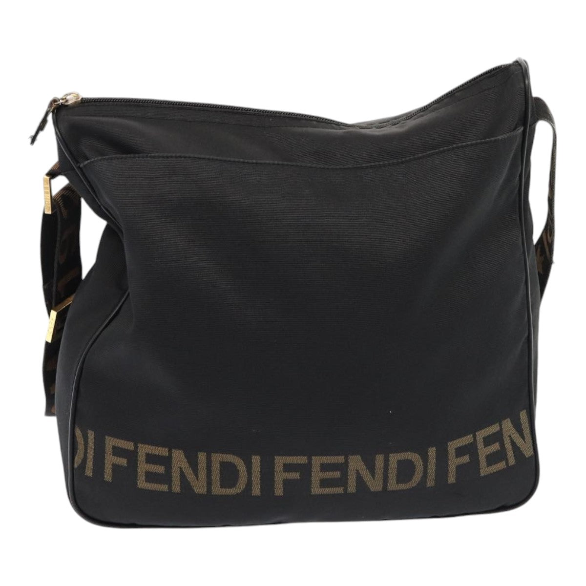 FENDI Shoulder Bag Nylon Black ep4969