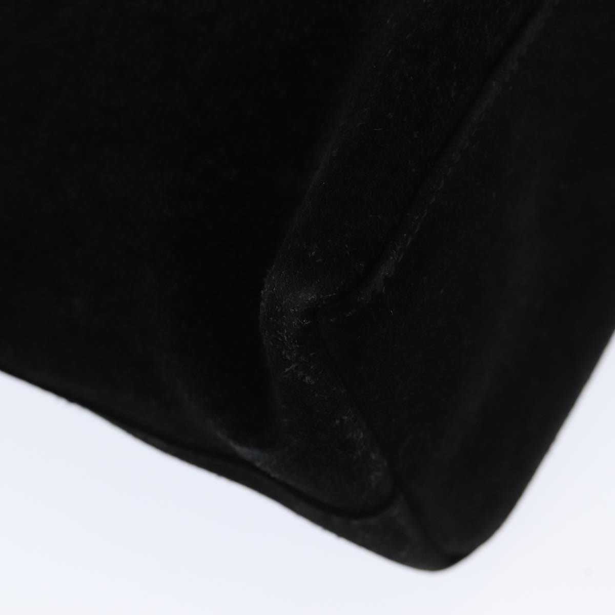 GUCCI Bamboo Shoulder Bag Suede Black 001 3244 ep4971