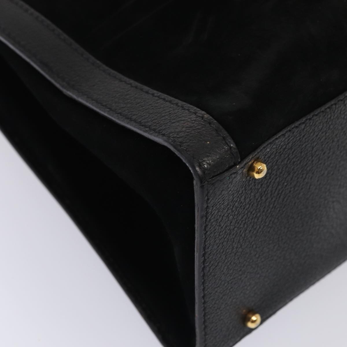 GUCCI Bamboo Hand Bag Suede Black 002 2853 0260 0 ep4973