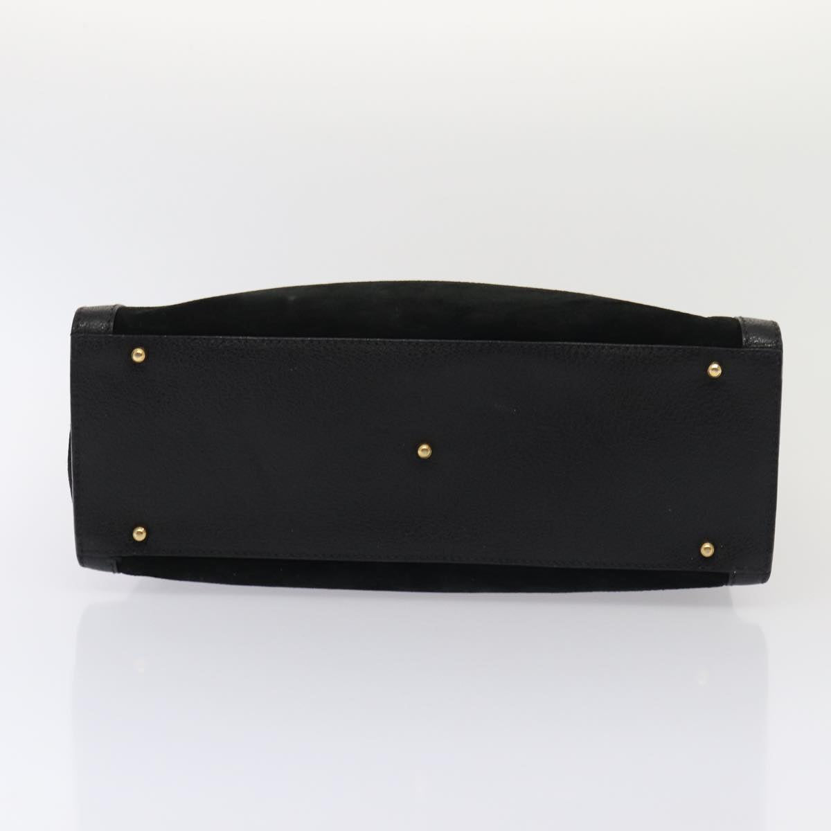GUCCI Bamboo Hand Bag Suede Black 002 2853 0260 0 ep4973
