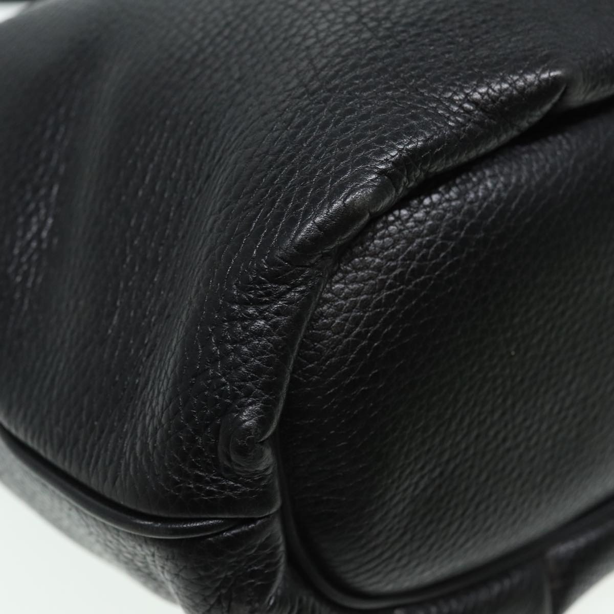 GUCCI Shoulder Bag Leather Black ep4979