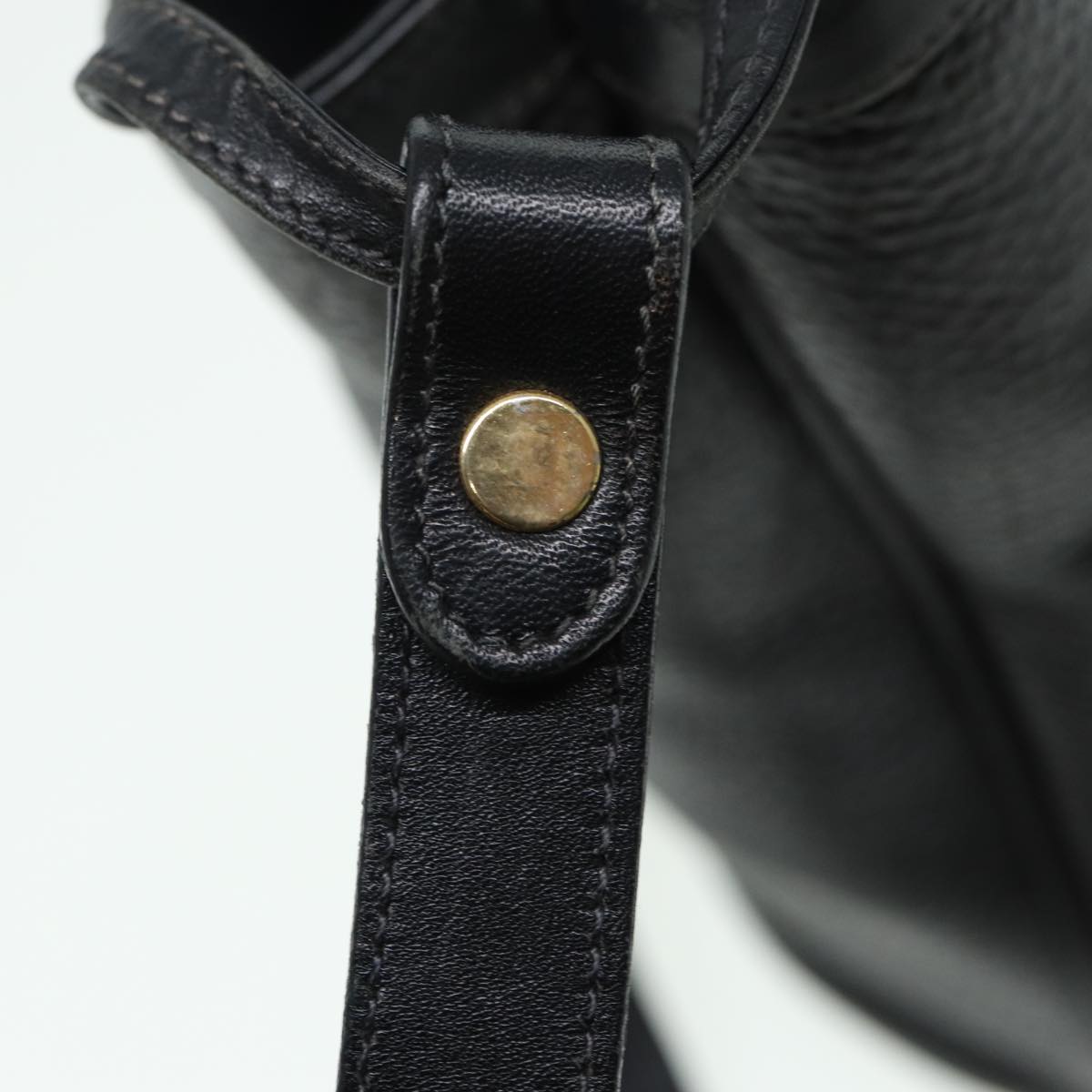 GUCCI Shoulder Bag Leather Black ep4979