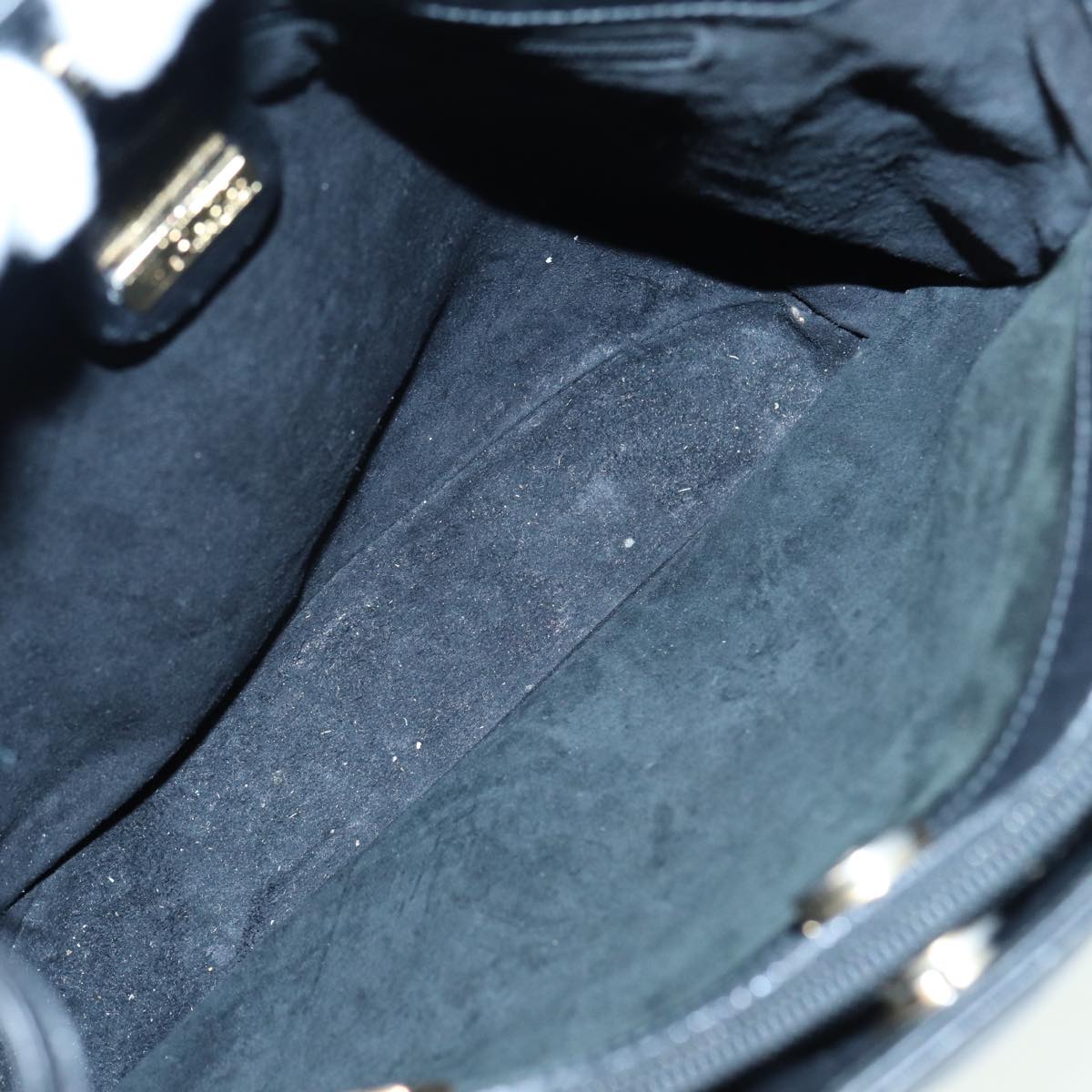GUCCI Shoulder Bag Leather Black ep4979