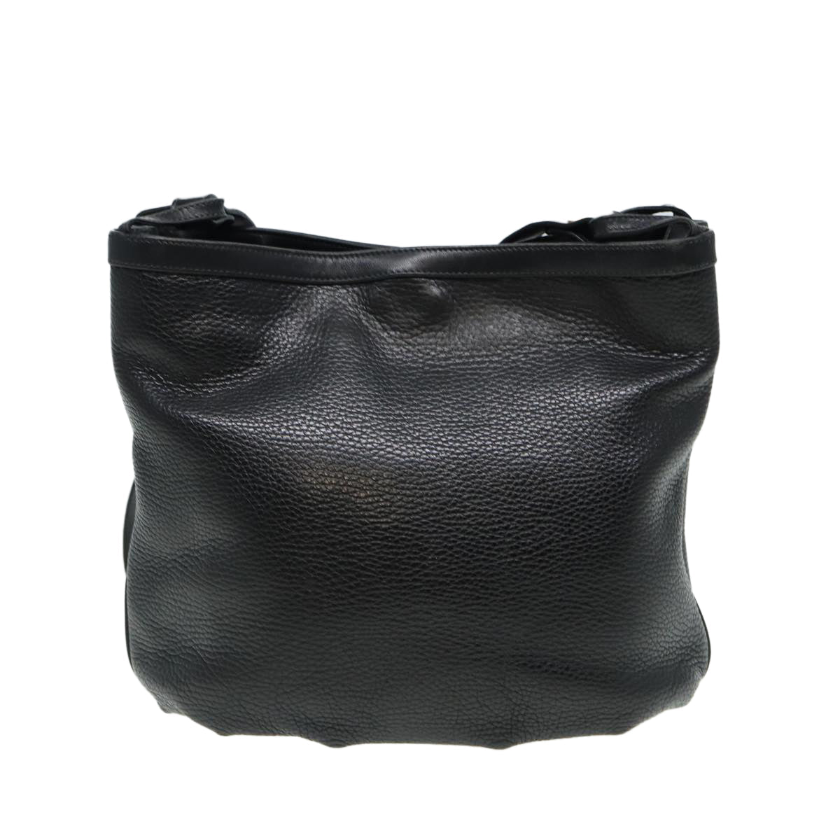 GUCCI Shoulder Bag Leather Black ep4979