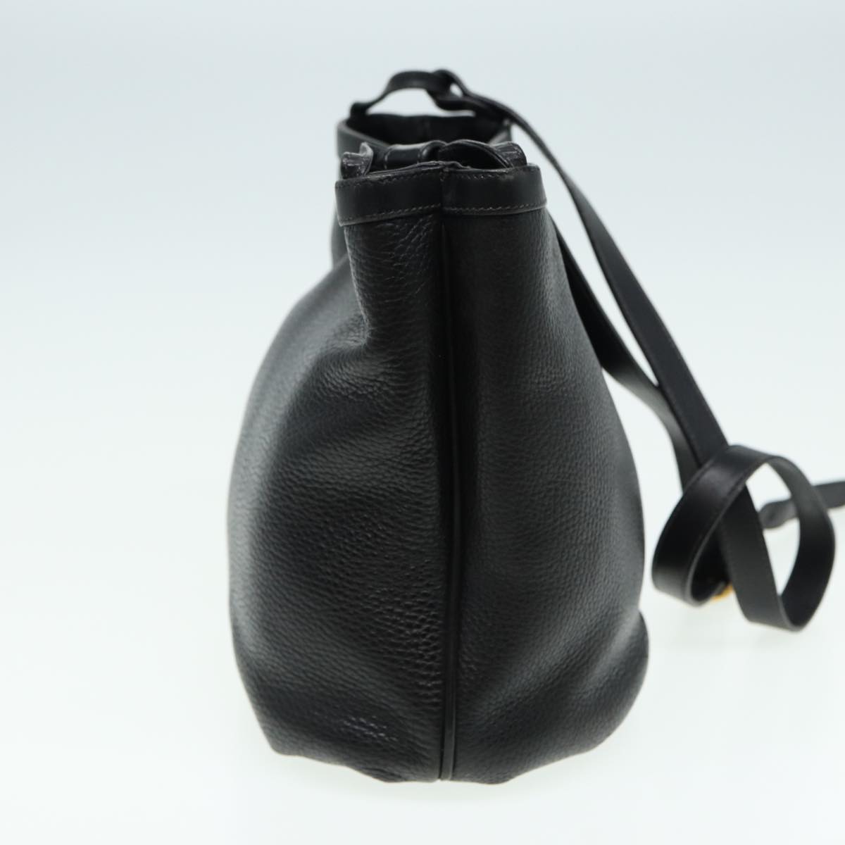 GUCCI Shoulder Bag Leather Black ep4979