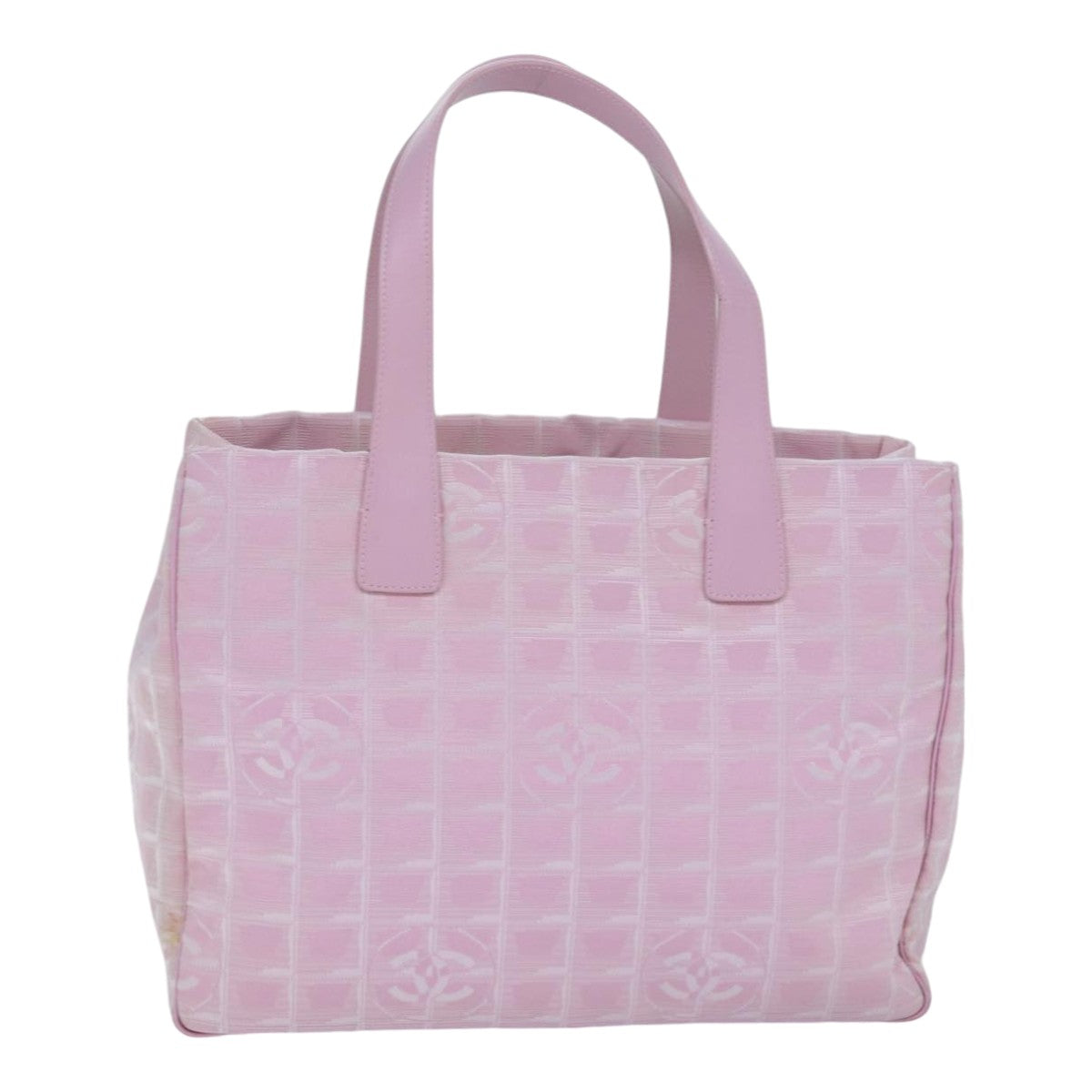 CHANEL New Travel Line Tote Bag Nylon Pink CC ep5068