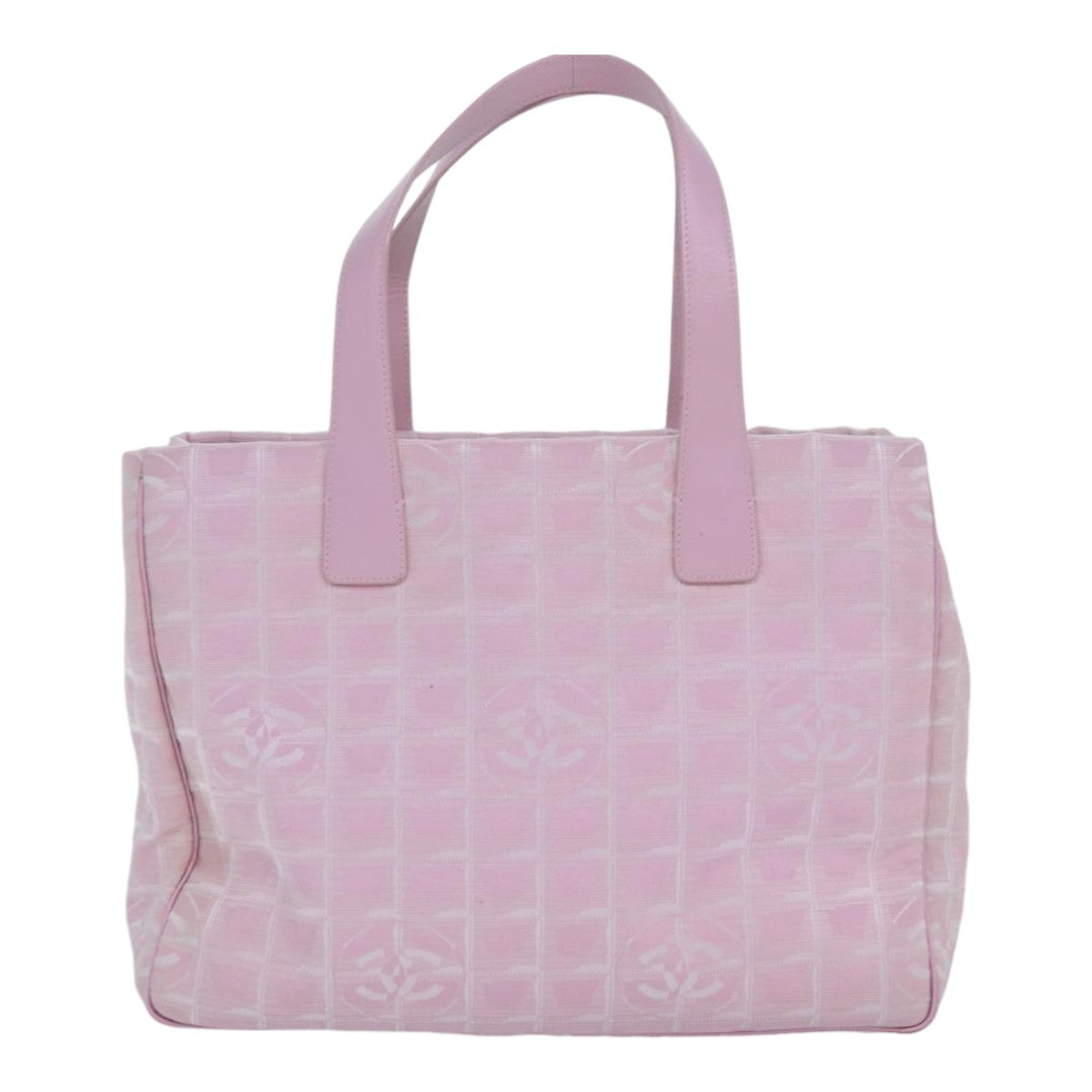 CHANEL New Travel Line Tote Bag Nylon Pink CC ep5068