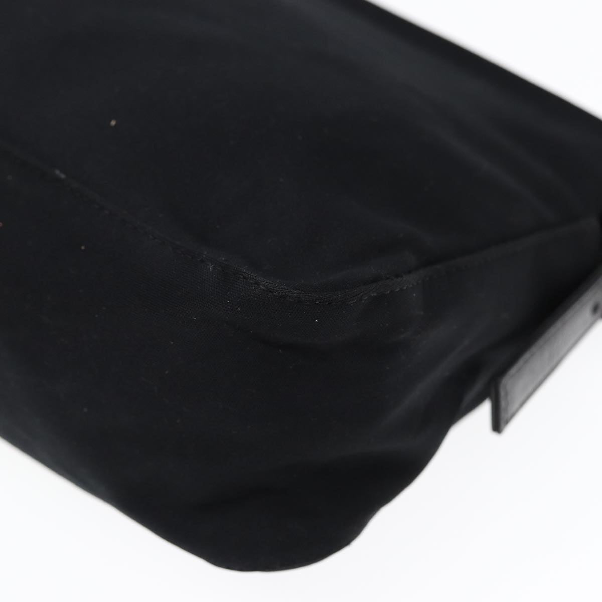 FENDI Mamma Baguette Shoulder Bag Nylon Black ep5075