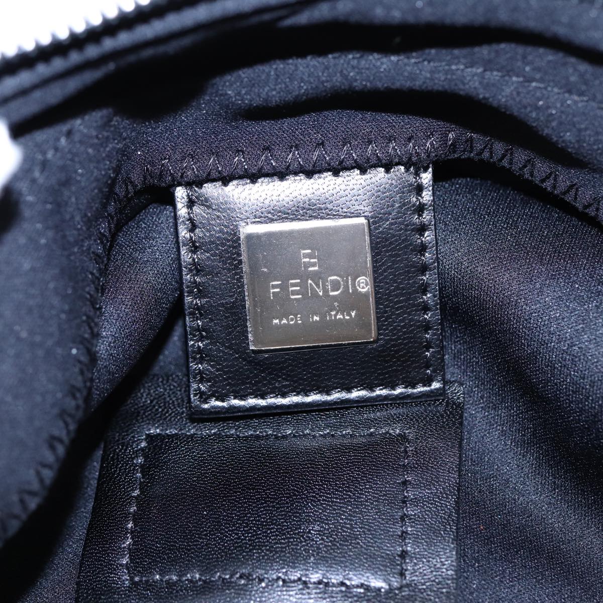 FENDI Mamma Baguette Shoulder Bag Nylon Black ep5075