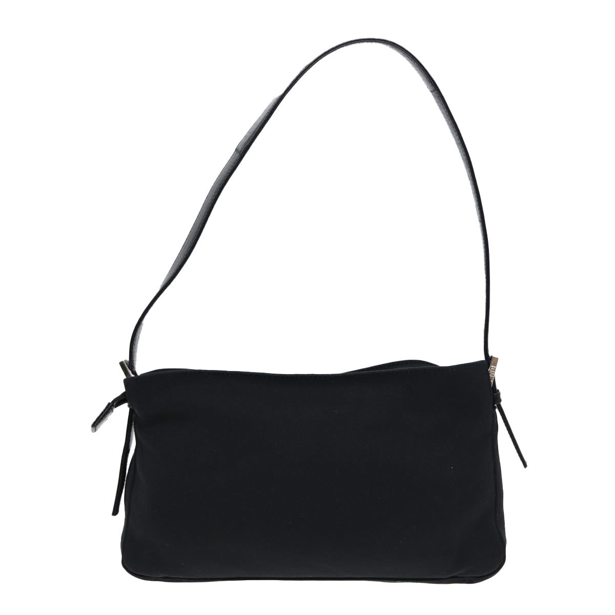 FENDI Mamma Baguette Shoulder Bag Nylon Black ep5075