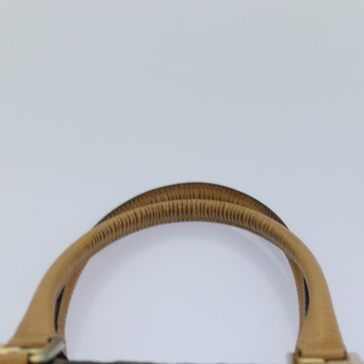 FENDI Zucca Canvas Hand Bag Brown Black gold ep5077