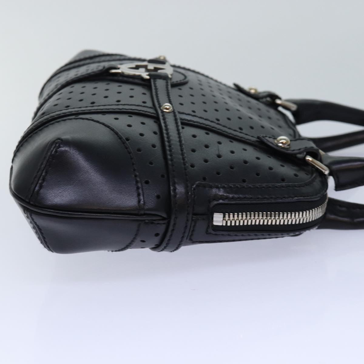 GUCCI Hand Bag Leather Black 114882 ep5100