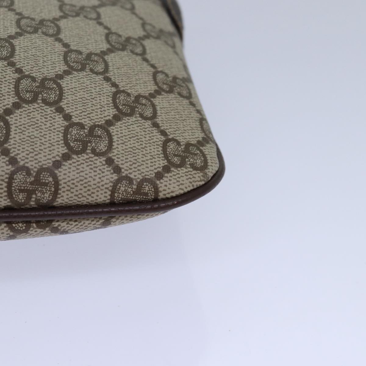 GUCCI GG Canvas Web Sherry Line Shoulder Bag PVC Beige Green Red ep5130