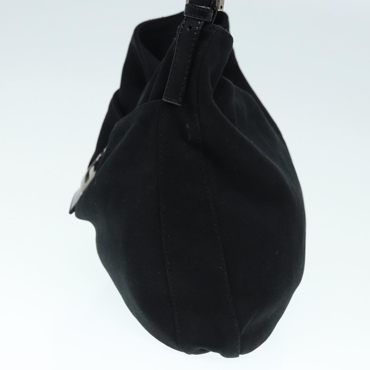 FENDI Shoulder Bag Nylon Black Silver ep5315