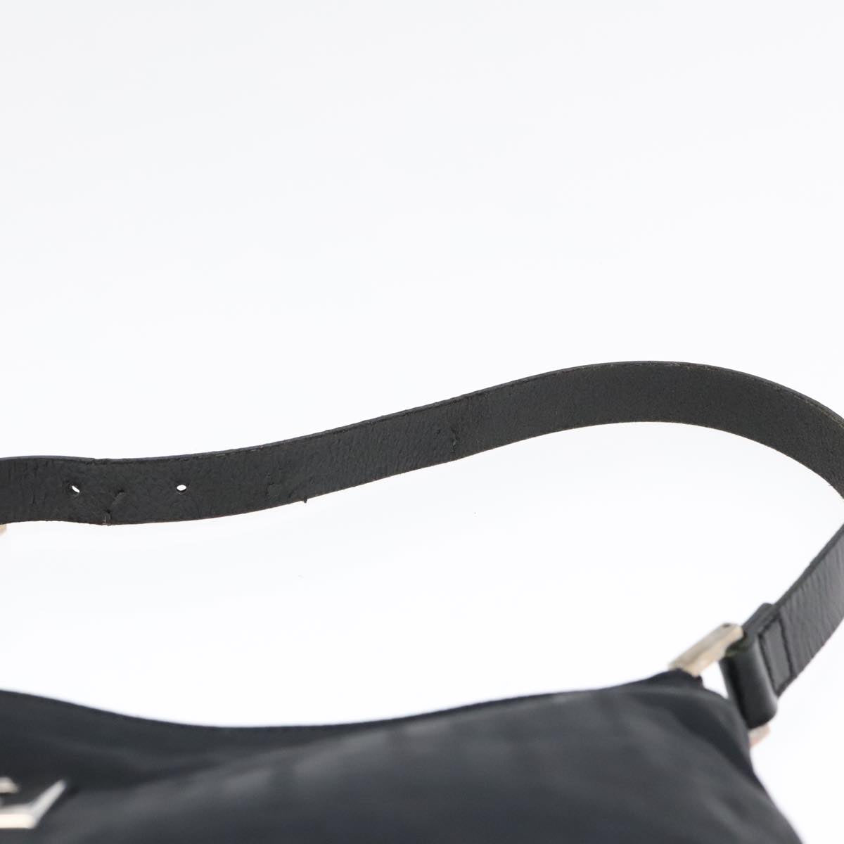 FENDI Zucca Canvas Shoulder Bag Silver Black ep5725