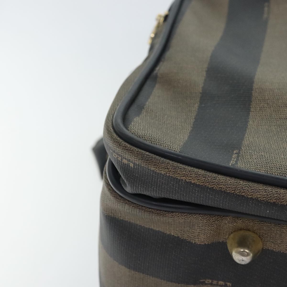 FENDI Pecan Canvas Shoulder Bag Coated Canvas Brown ep5905