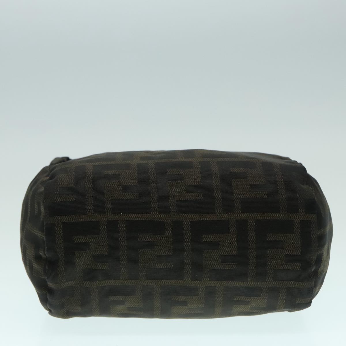 FENDI Zucca Canvas Hand Bag Brown Black ep5977