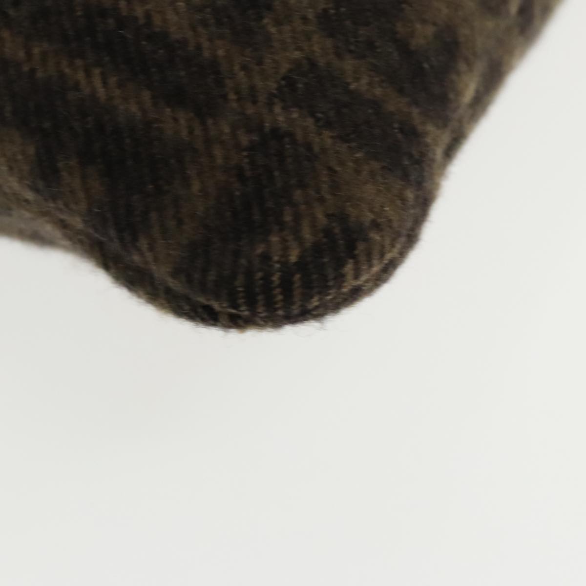 FENDI Zucca Canvas Tote Bag Wool Brown Black ep6200
