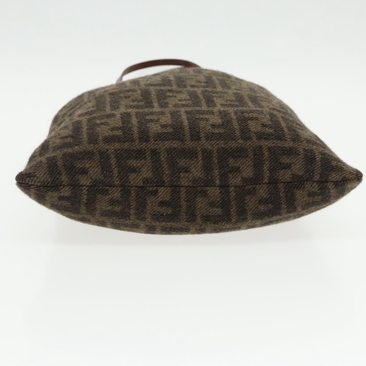 FENDI Zucca Canvas Tote Bag Wool Brown Black ep6200