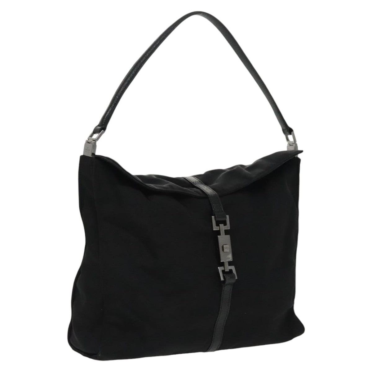 GUCCI Jackie Hand Bag Canvas Black Silver 001 3355 ep6257