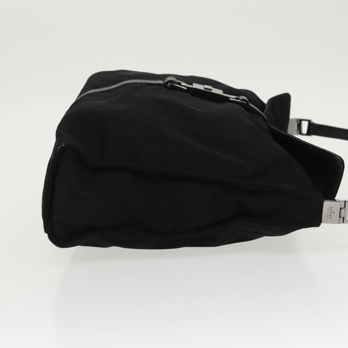 GUCCI Jackie Hand Bag Canvas Black Silver 001 3355 ep6257