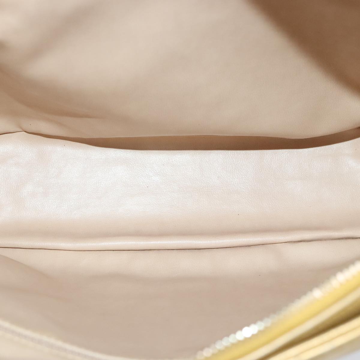 CHANEL V Stitch Chain Tote Bag Lamb Skin Gold Tone CC ep6263