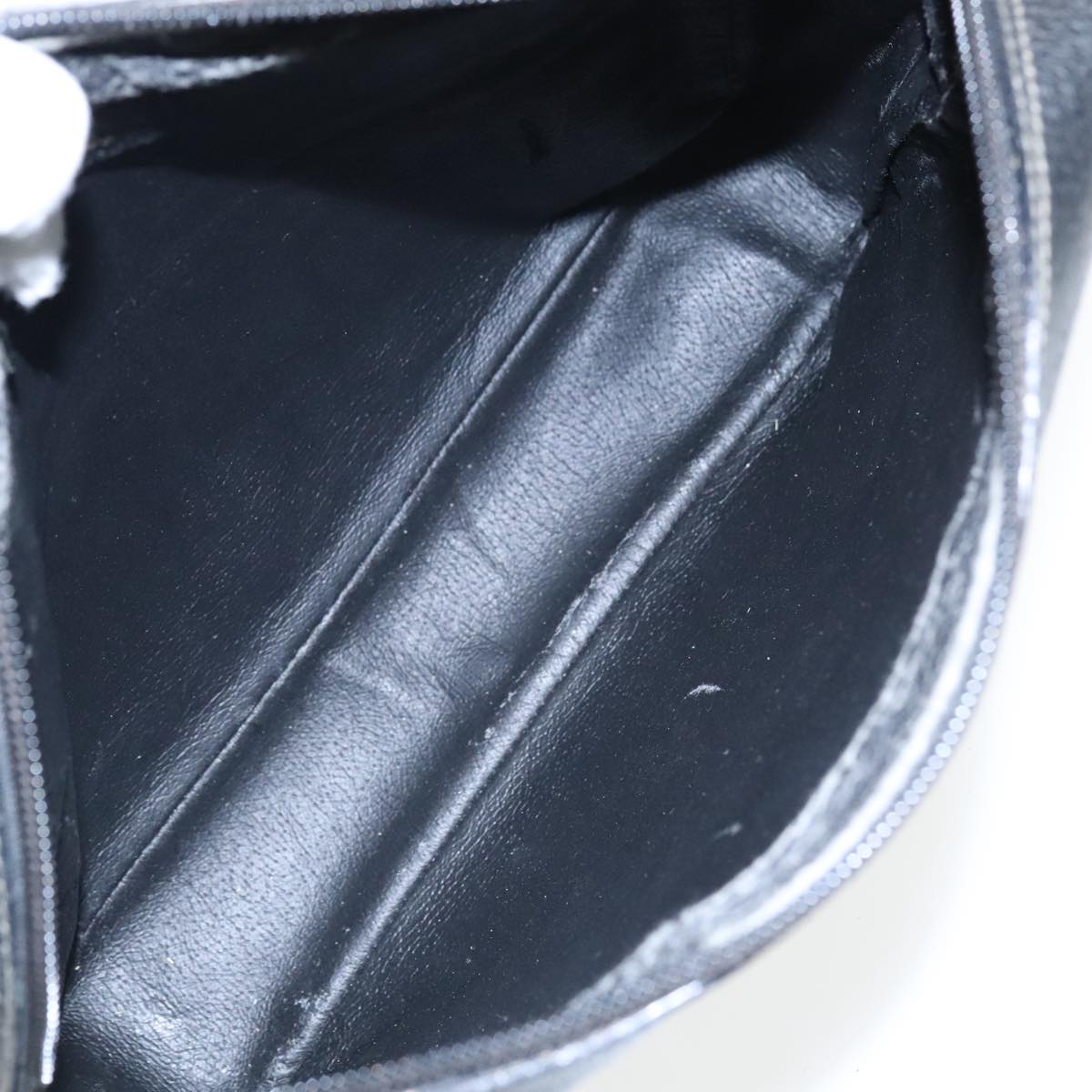 GUCCI GG Supreme Clutch Bag PVC Black Gold 156 01 033 ep6292