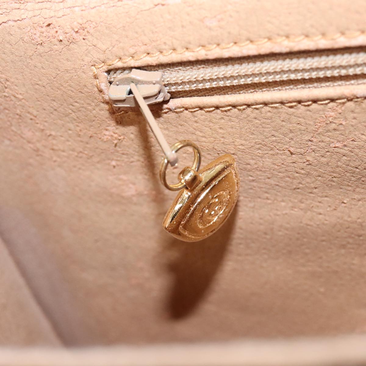 GUCCI Micro GG Supreme Shoulder Bag PVC Beige Gold ep6309