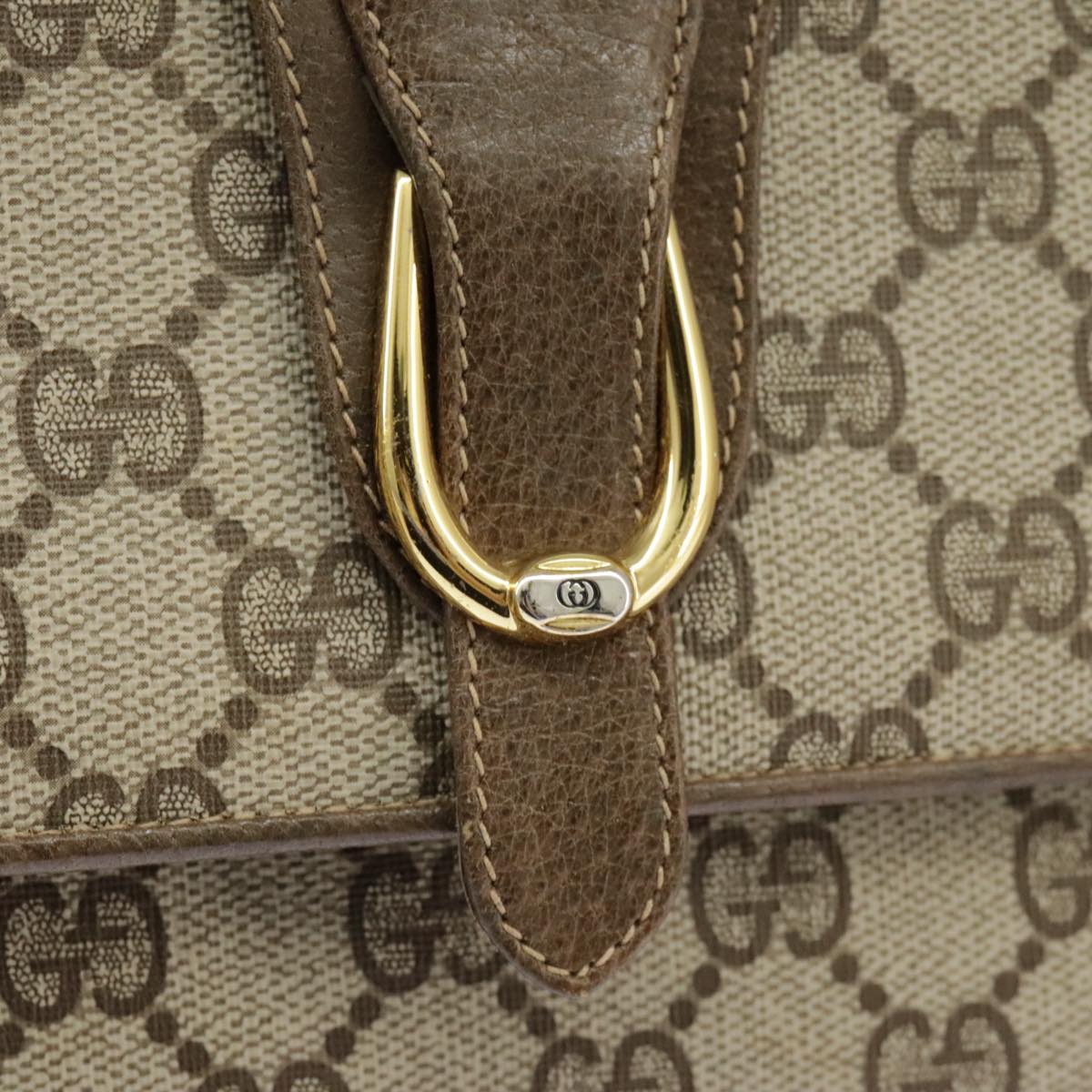 GUCCI GG Supreme Shoulder Bag PVC Beige Gold 904 02 050 ep6356