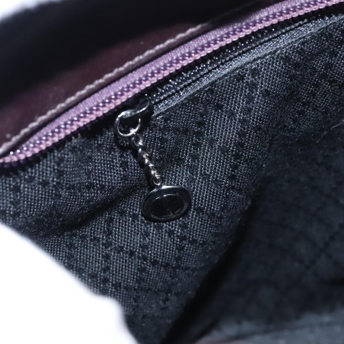 GUCCI Bamboo Hand Bag Nylon 2way Black Silver 000 1998 0540 ep6377