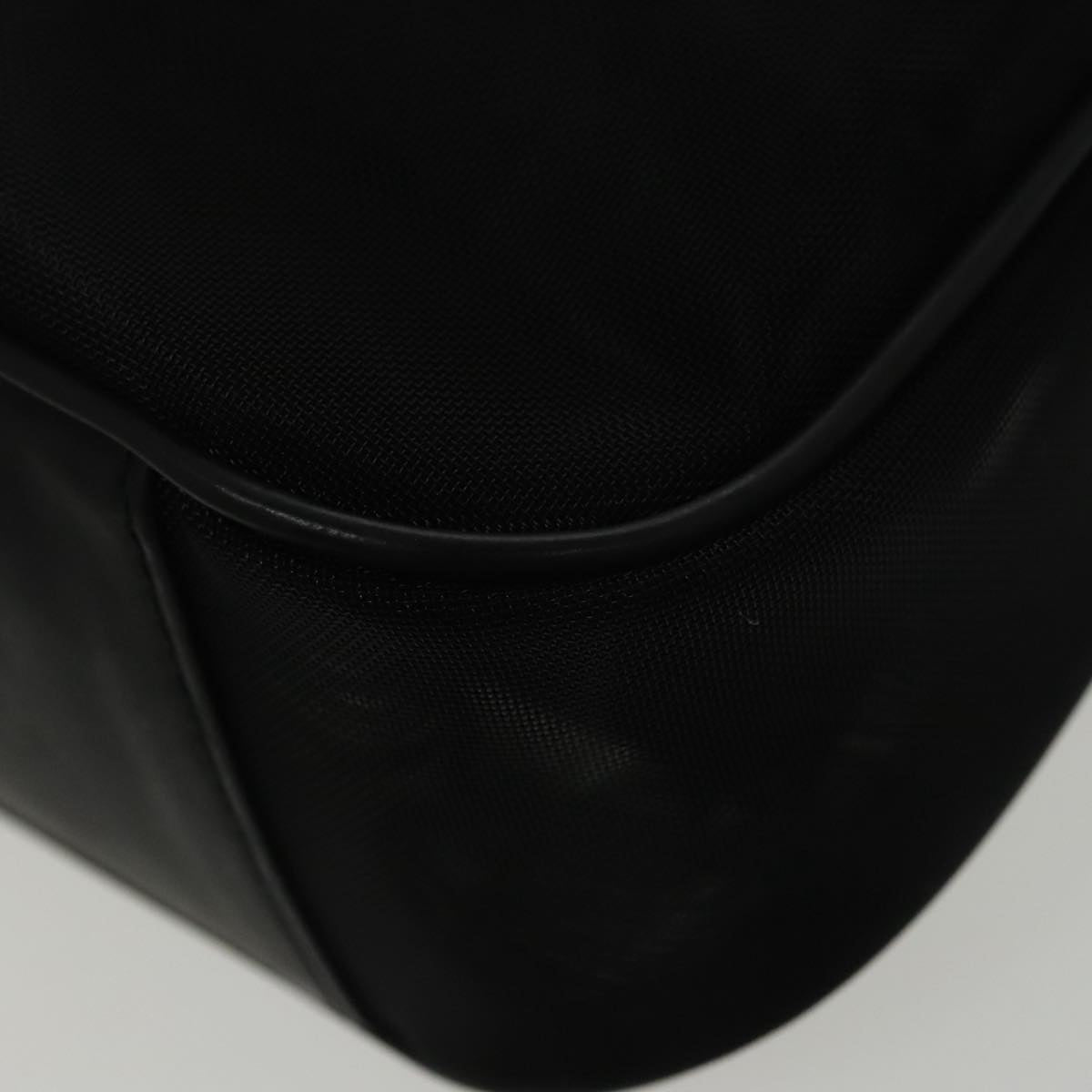 GUCCI Bamboo Mesh Hand Bag Nylon Black 001 5638 ep6383