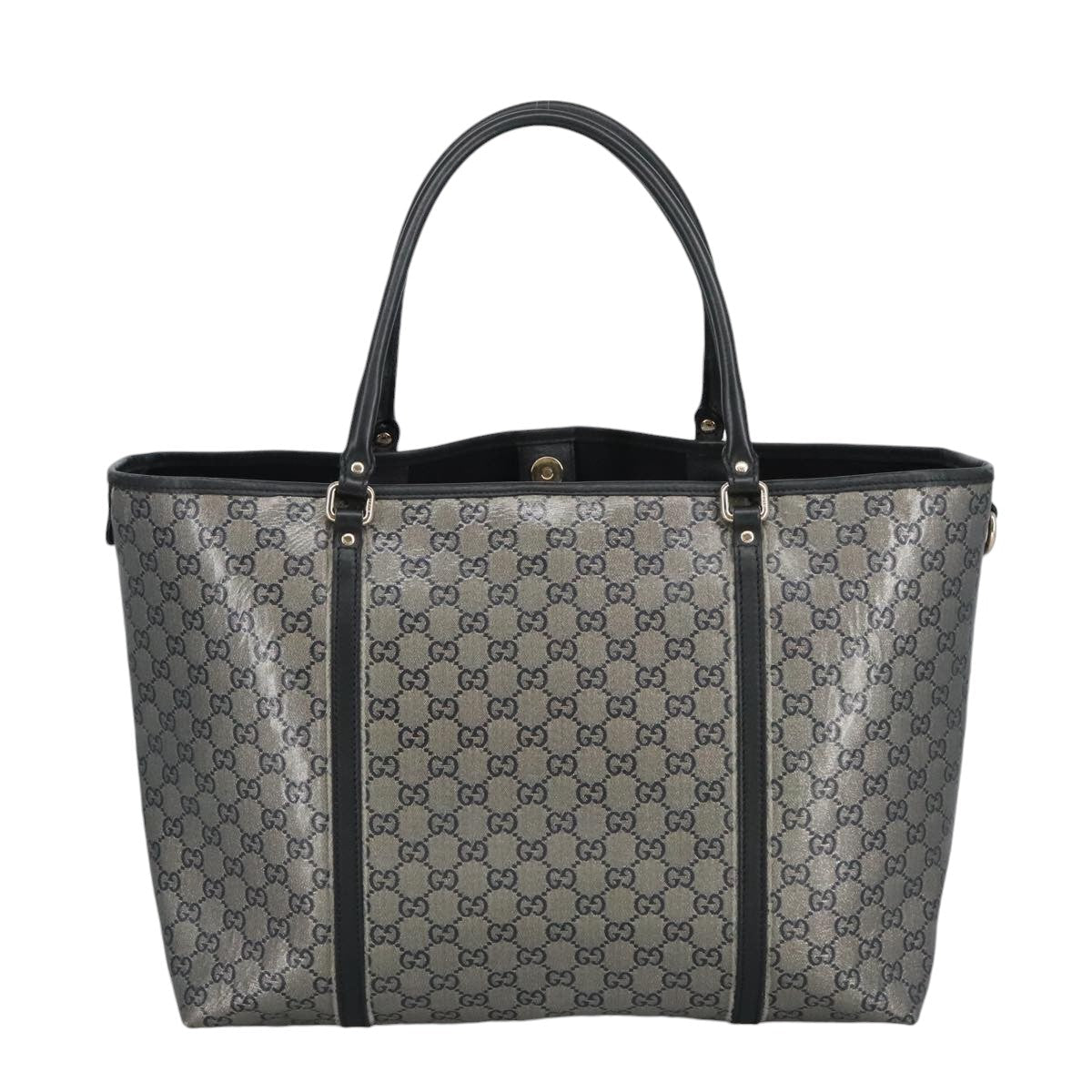 GUCCI GG Crystal Tote Bag Navy Gold 197954 ep6395