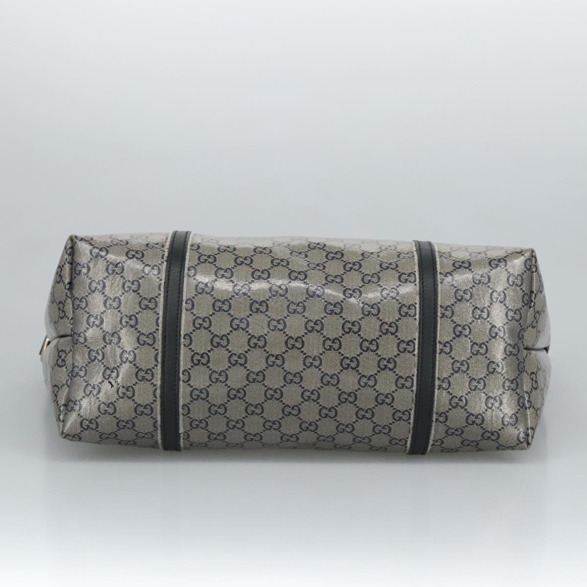 GUCCI GG Crystal Tote Bag Navy Gold 197954 ep6395