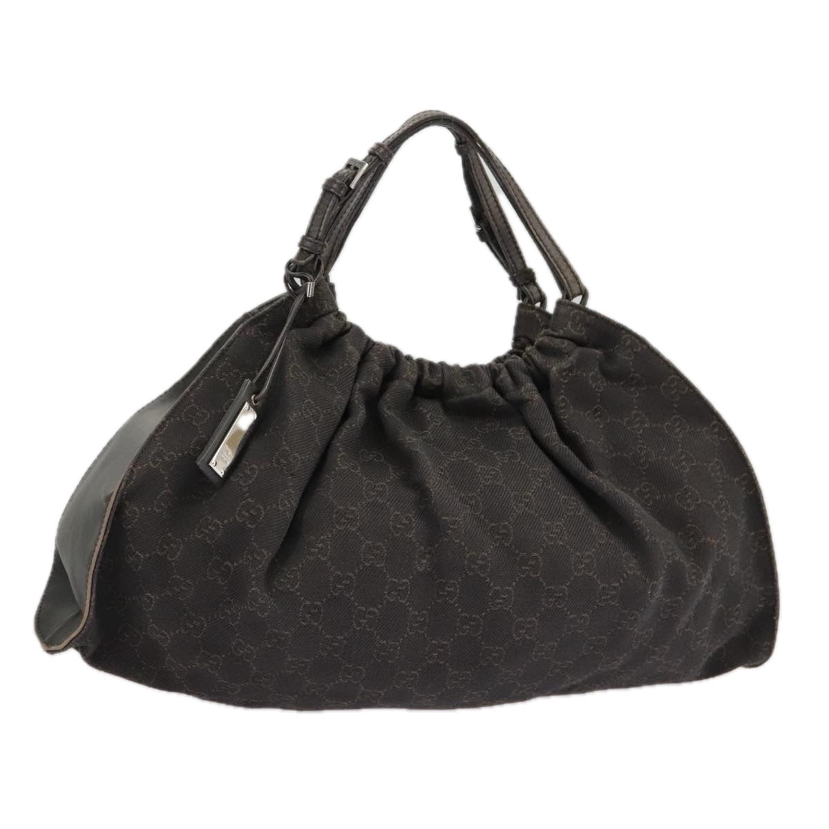 GUCCI GG Canvas Hand Bag Brown 76554 ep6486
