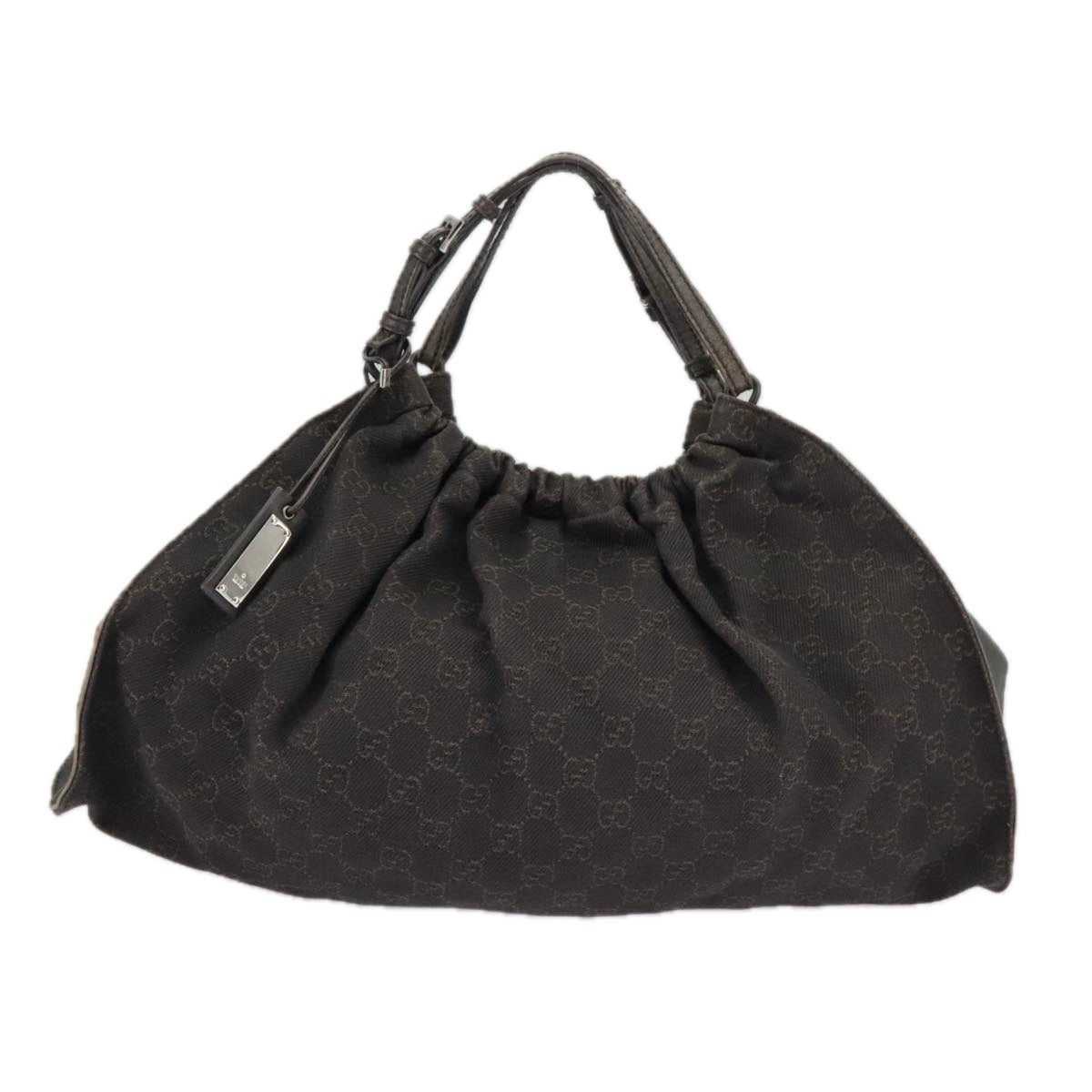 GUCCI GG Canvas Hand Bag Brown 76554 ep6486