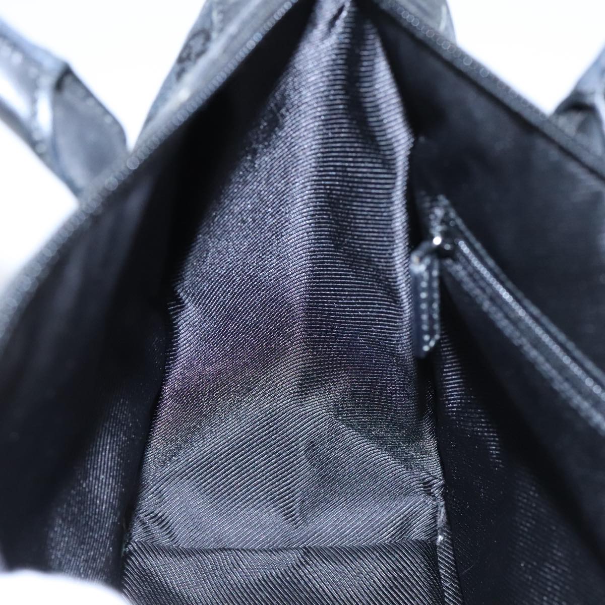 GUCCI GG Canvas Hand Bag Black Silver 000 0855 ep6498