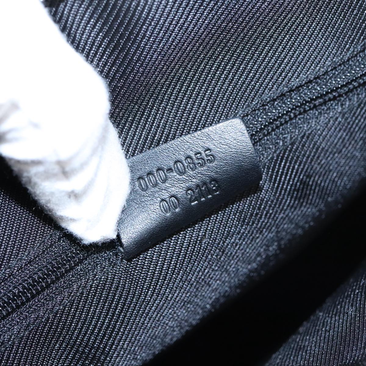 GUCCI GG Canvas Hand Bag Black Silver 000 0855 ep6498