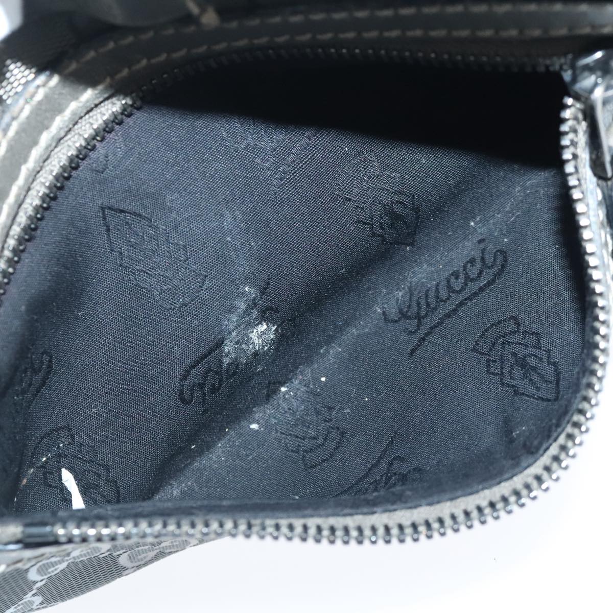 GUCCI GG implementation Shoulder Bag PVC Leather Bronze ep6507