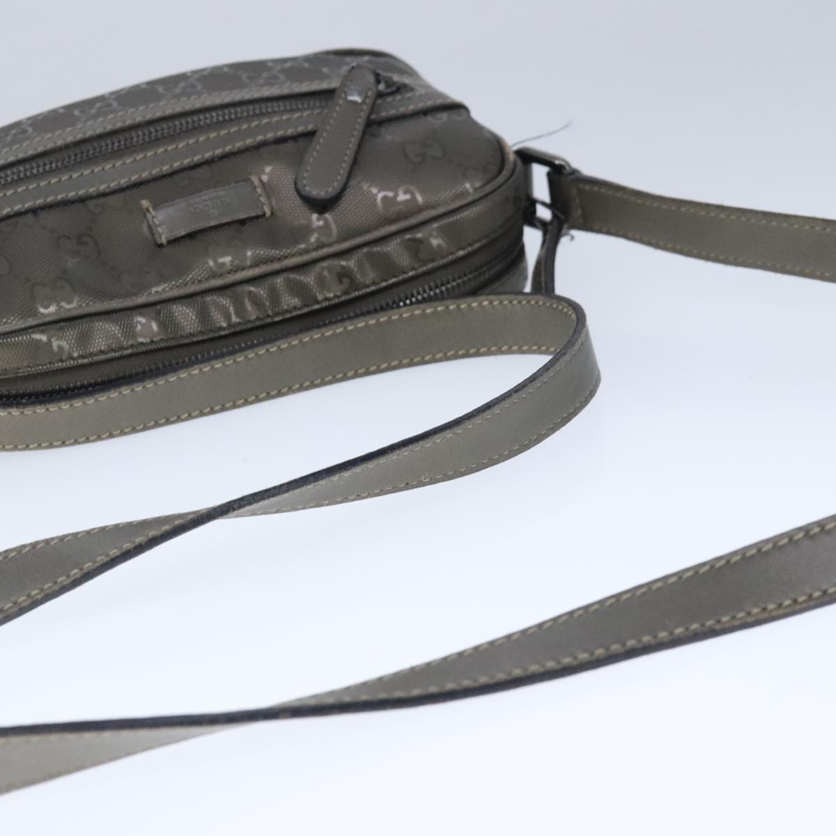 GUCCI GG implementation Shoulder Bag PVC Leather Bronze ep6507