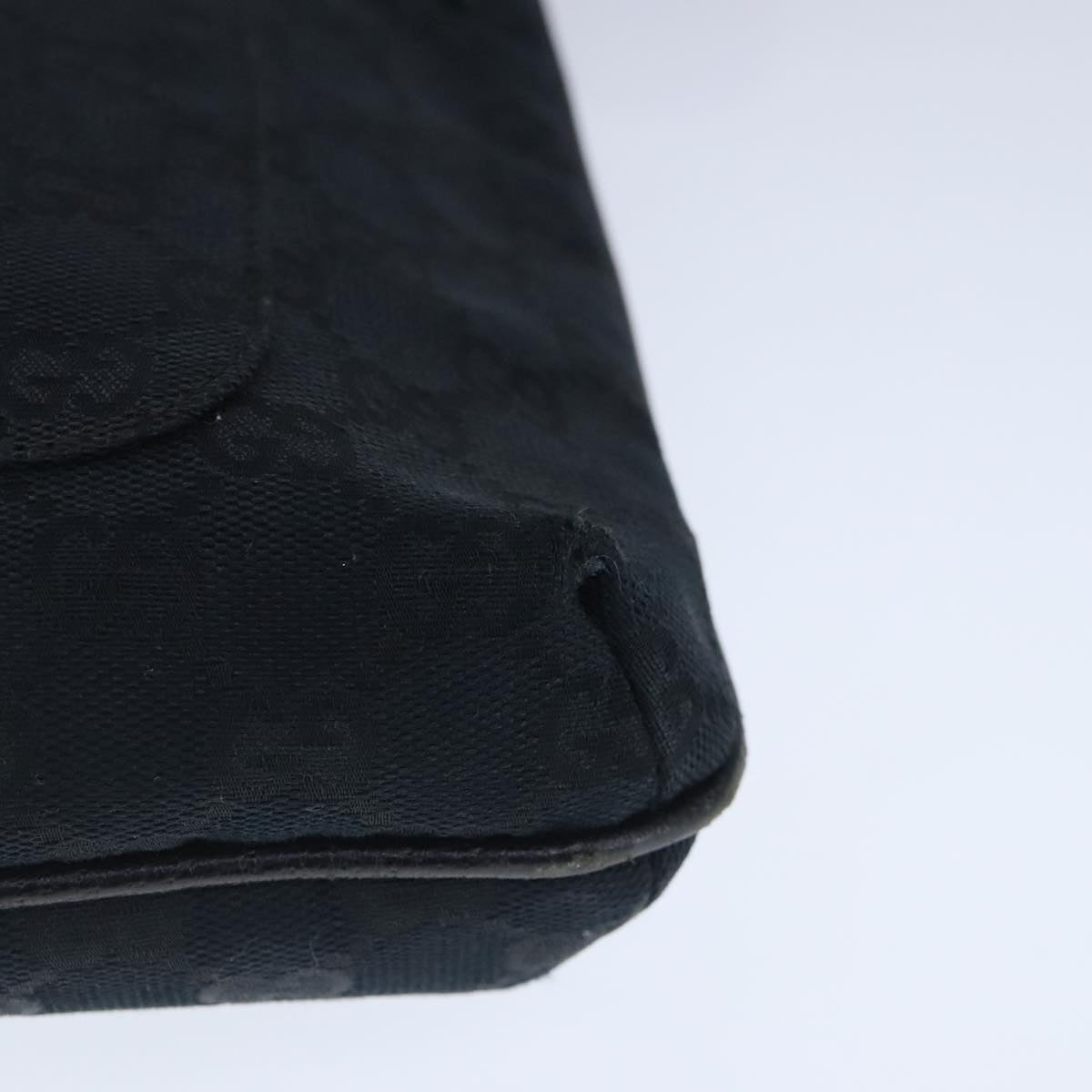 GUCCI GG Canvas Shoulder Bag Black 122793 ep6514