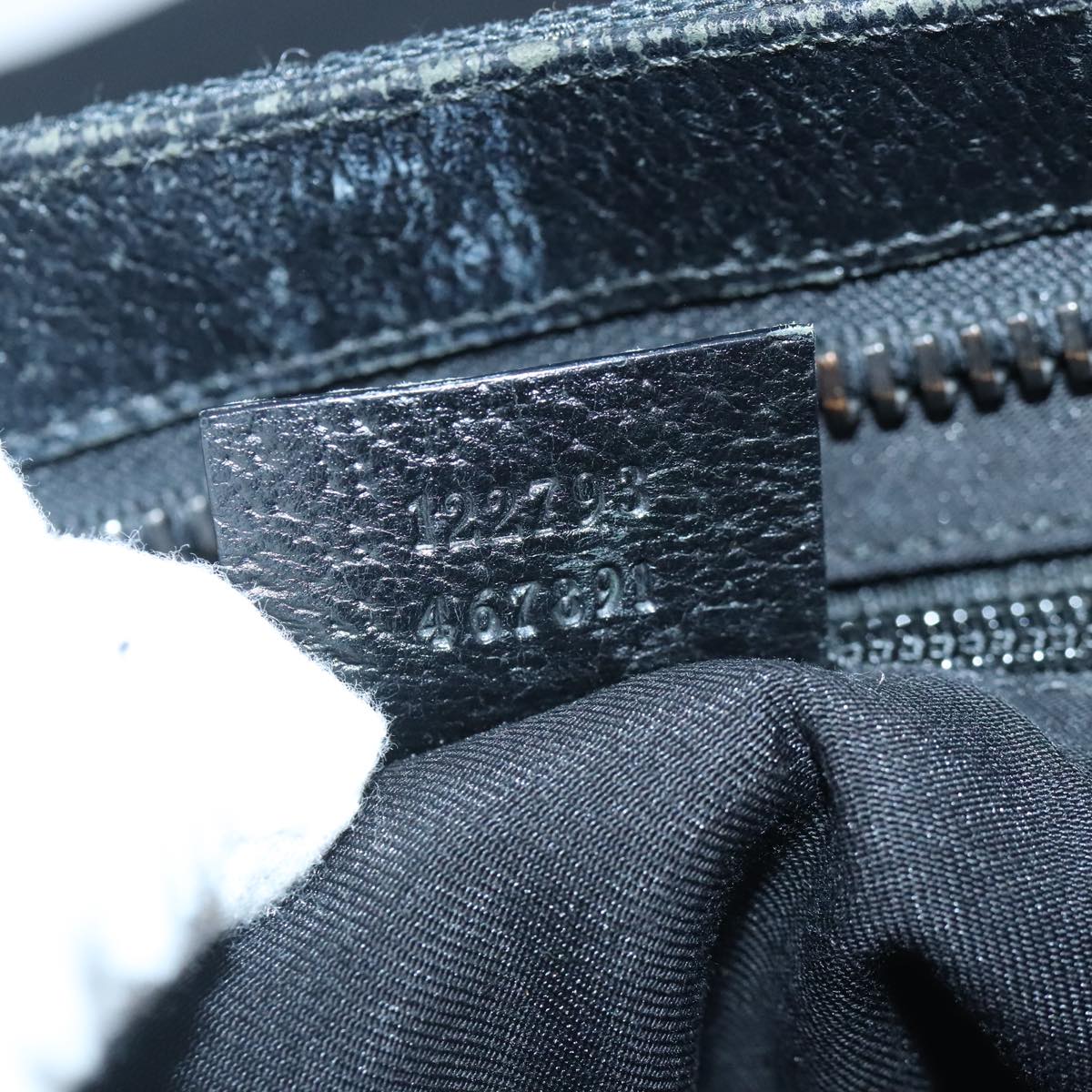 GUCCI GG Canvas Shoulder Bag Black 122793 ep6514