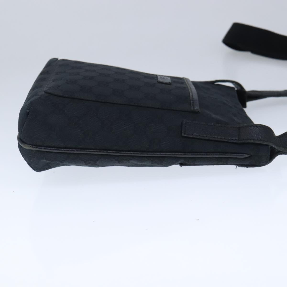 GUCCI GG Canvas Shoulder Bag Black 122793 ep6514