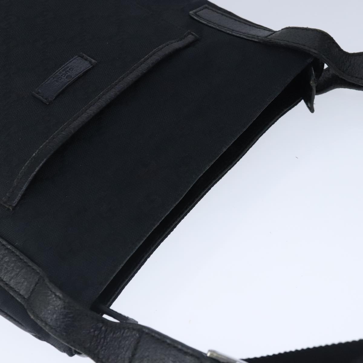 GUCCI GG Canvas Shoulder Bag Black 122793 ep6514