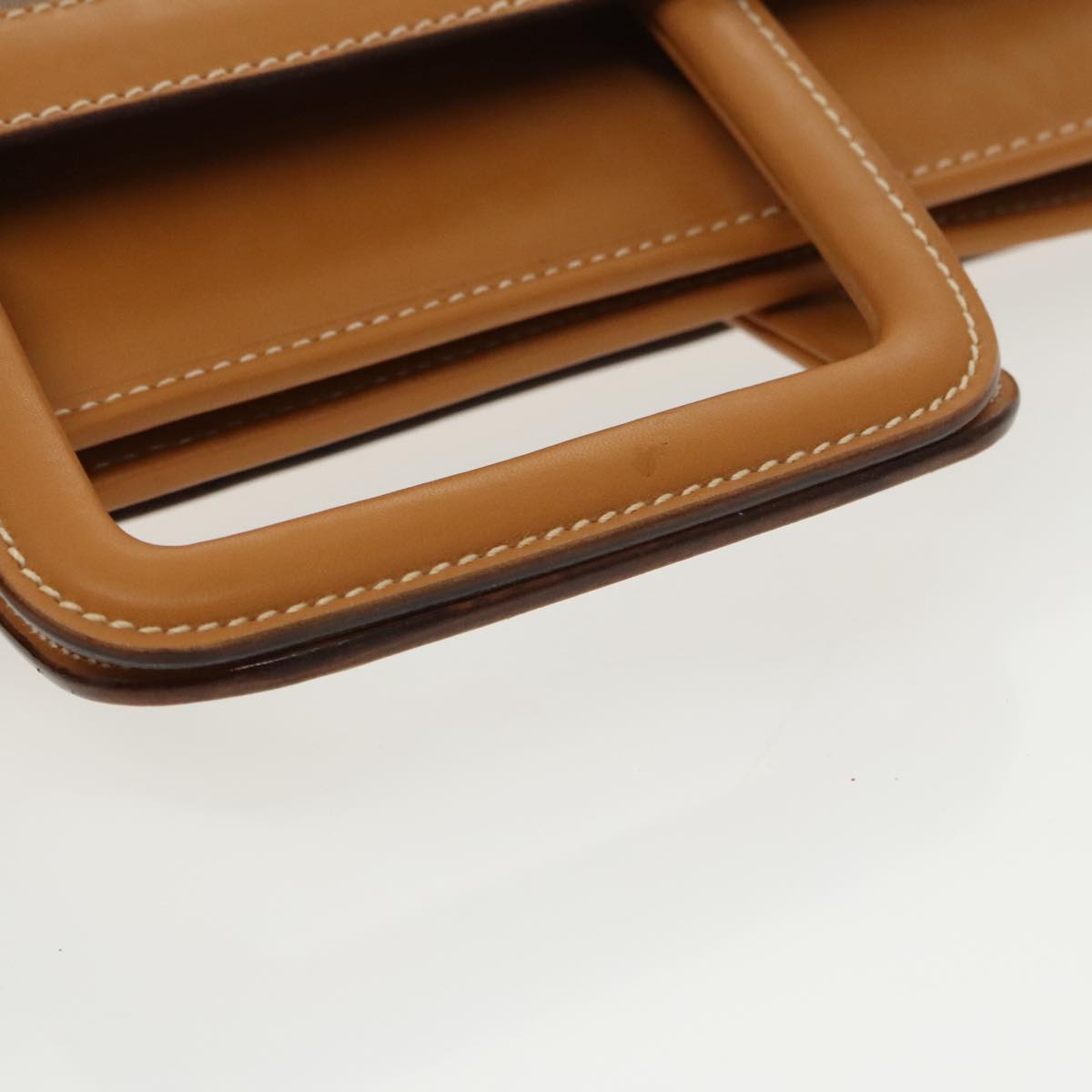 GUCCI Micro GG Canvas Hand Bag PVC Leather 2way Beige ep6523