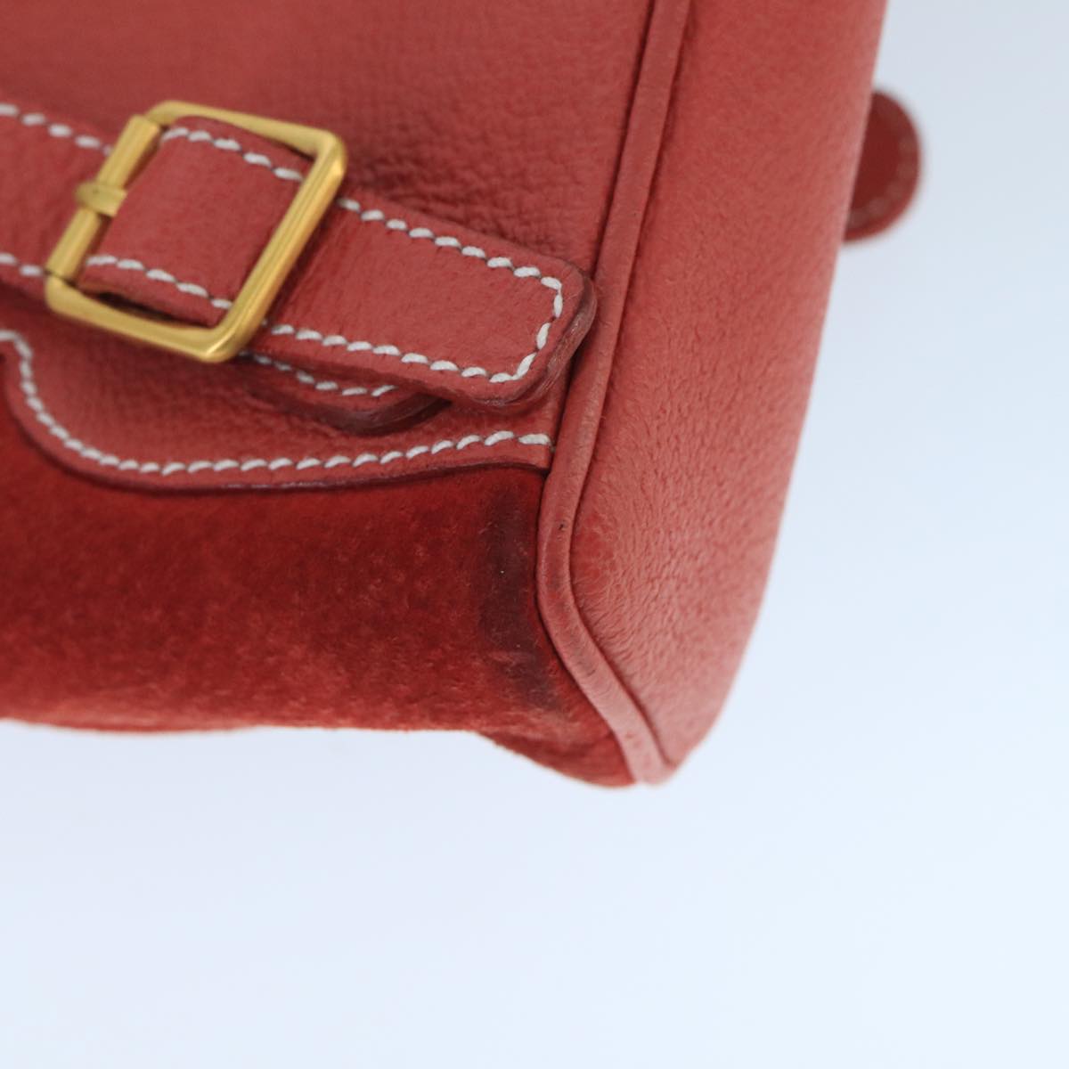 GUCCI Bamboo Backpack Suede Red Gold 003 2058 0030 ep6551