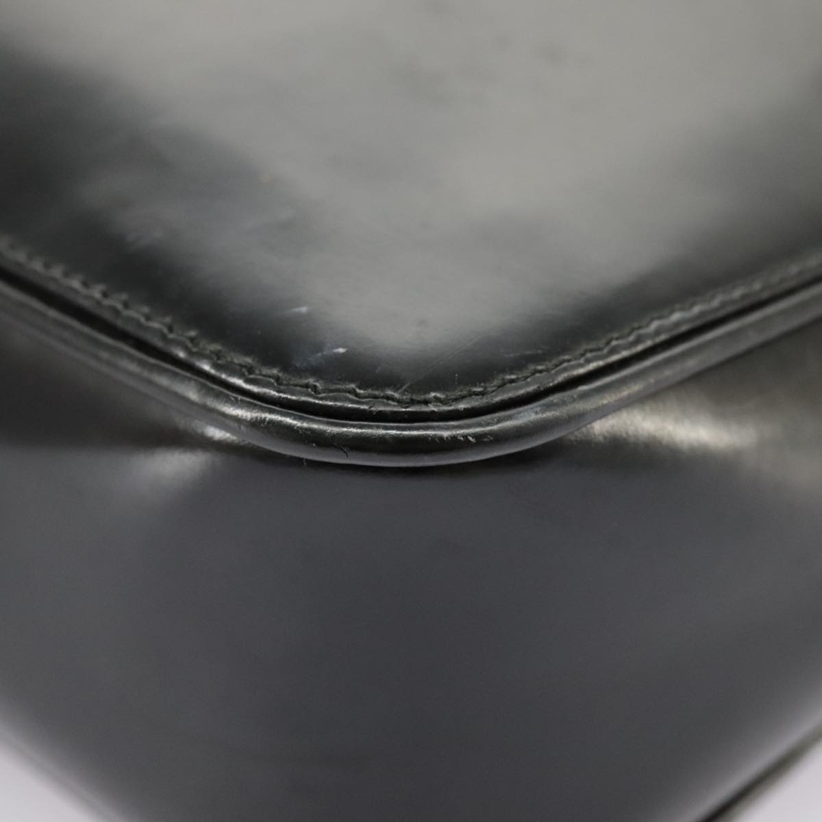 GUCCI Tote Bag Patent leather Black Silver 002 1133 ep6570