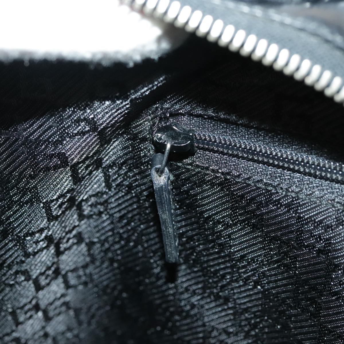 GUCCI Tote Bag Patent leather Black Silver 002 1133 ep6570