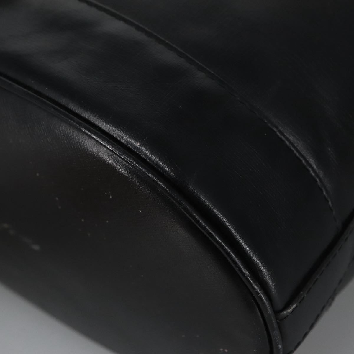 GUCCI Shoulder Bag Leather Black Gold ep6571