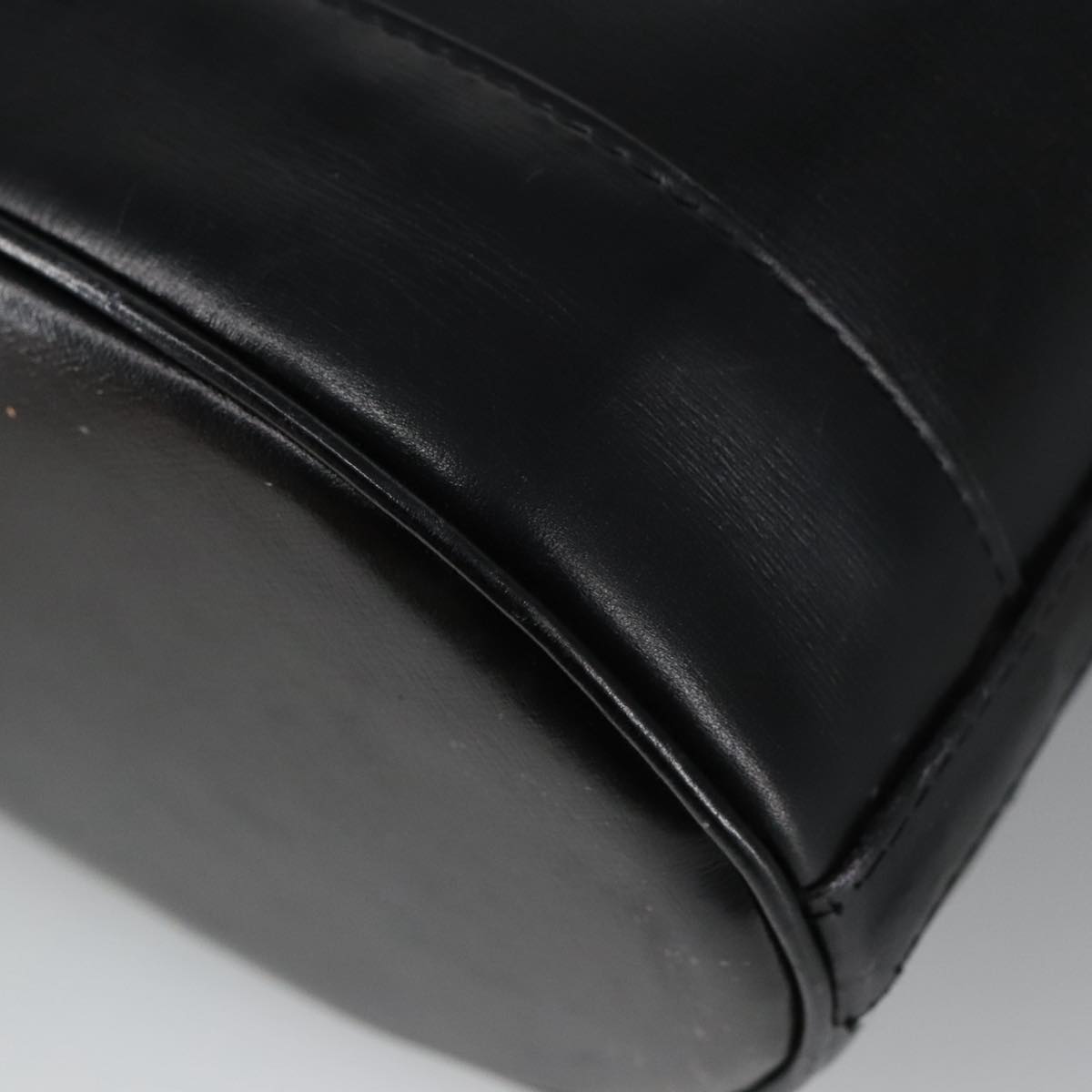 GUCCI Shoulder Bag Leather Black Gold ep6571