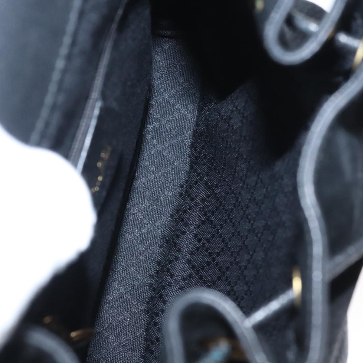 GUCCI Bamboo Backpack Suede Black Gold 003 1705 0030 ep6590